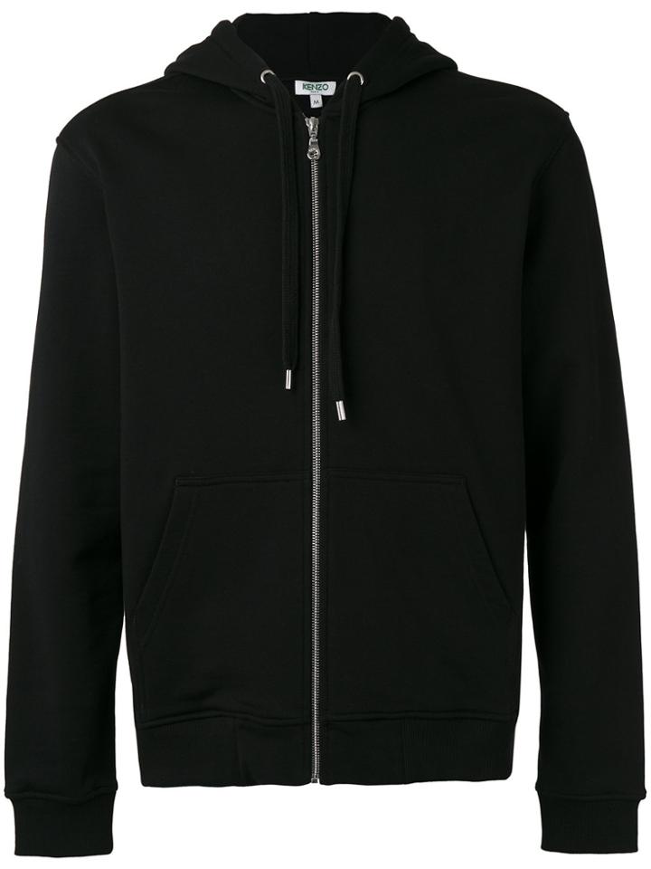 Kenzo Embroidered Hooded Jacket - Black