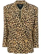 Versace Vintage Leopard Print Jacket - Multicolour