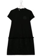 Moncler Kids Teen Logo Patch Dress - Black