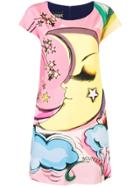 Boutique Moschino Printed T-shirt Dress - Pink