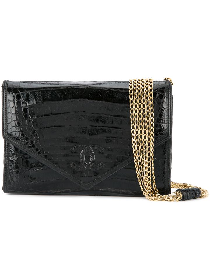 Chanel Vintage Design Chain Bag - Black