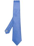 Canali Geometric Pattern Tie - Blue