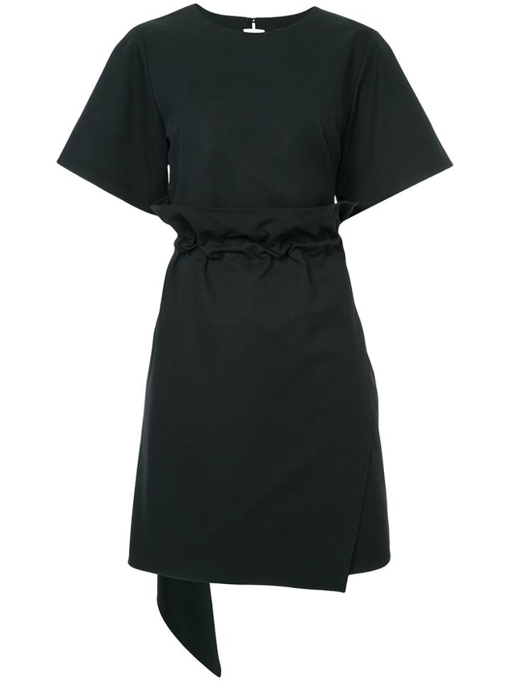 Goen.j Ribbon-embellished Wrap Dress - Blue