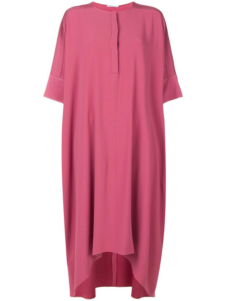 Agnona Flared Midi Dress - Pink & Purple