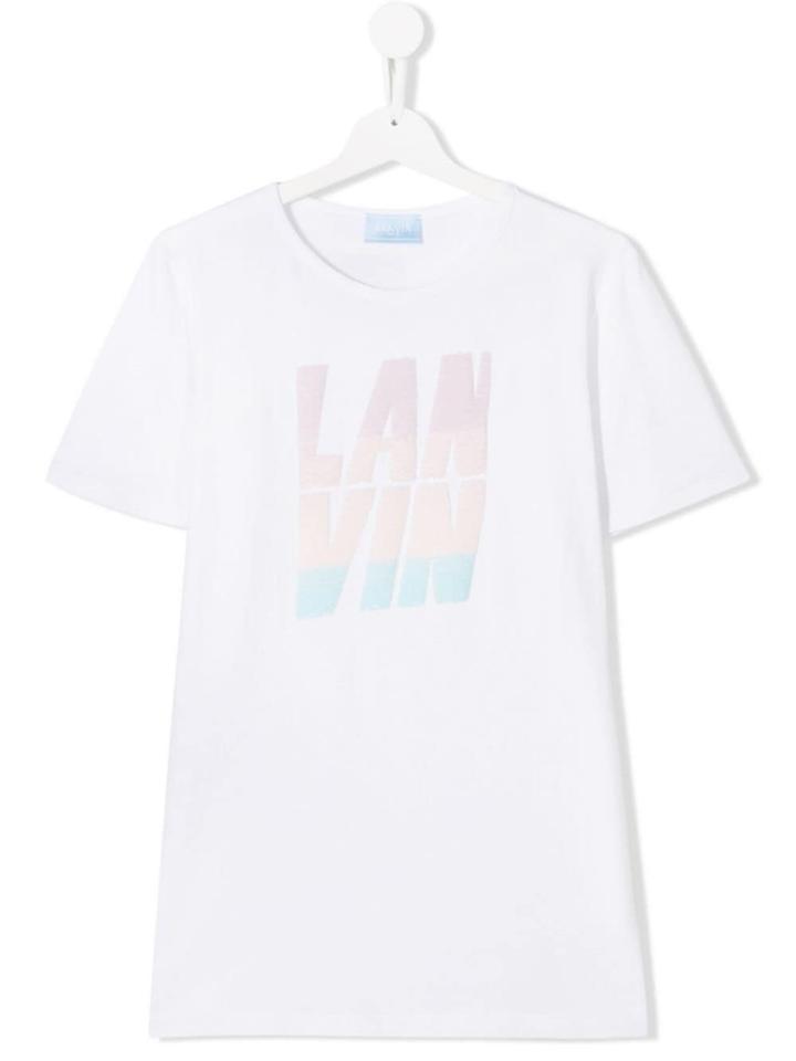 Lanvin Enfant Logo Round Neck T-shirt - White