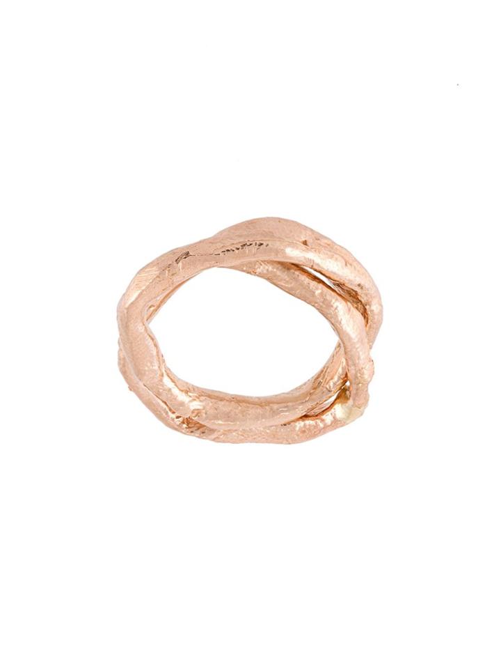 Alice Waese Linked Duo Ring - Metallic
