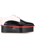 Delpozo Colour Block Lace-up Shoes - Black
