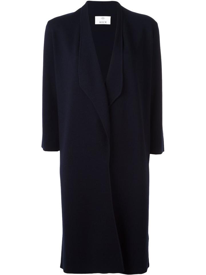 Allude Single Breasted Coat