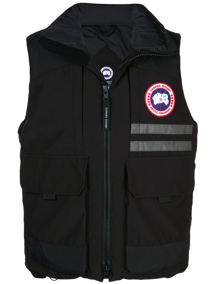 Canada Goose Logo Padded Gilet - Black