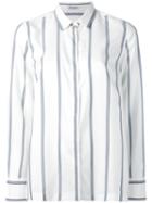Brunello Cucinelli - Striped Shirt - Women - Silk - M, Women's, White, Silk