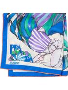 Prada Printed Foulard - Blue