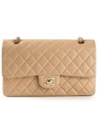 Chanel Vintage Medium Double Flap Bag, Women's, Nude/neutrals