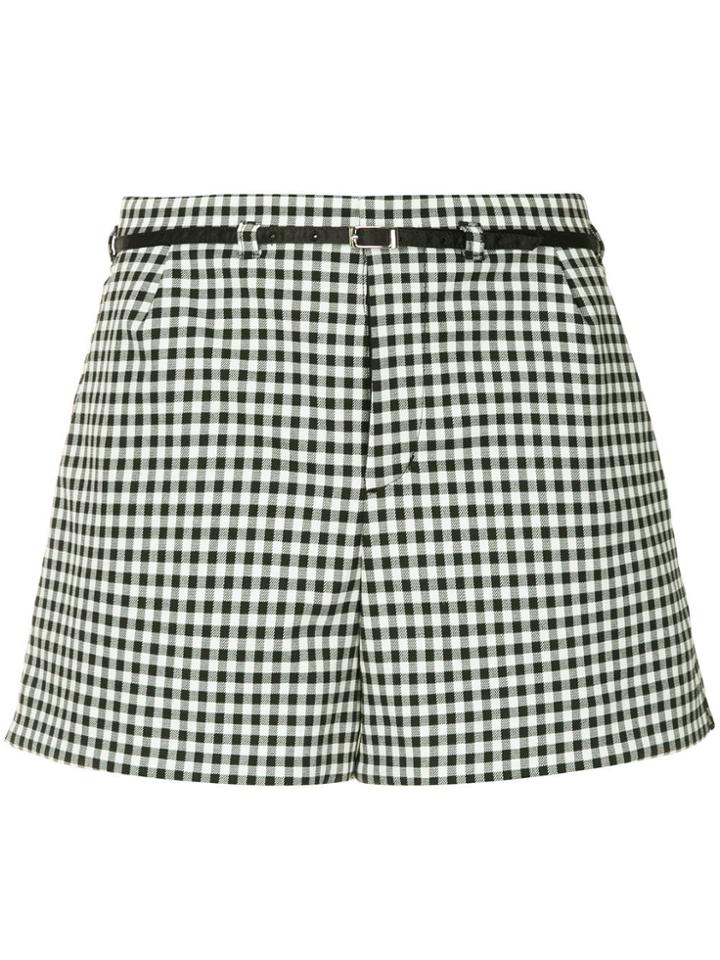 Guild Prime Gingham Belted Shorts - Multicolour
