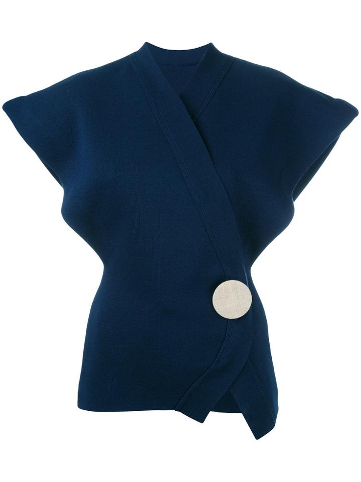 Jacquemus Oversized-shoulder Blouse - Blue