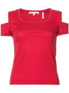 Helmut Lang Cut Out T-shirt - Red