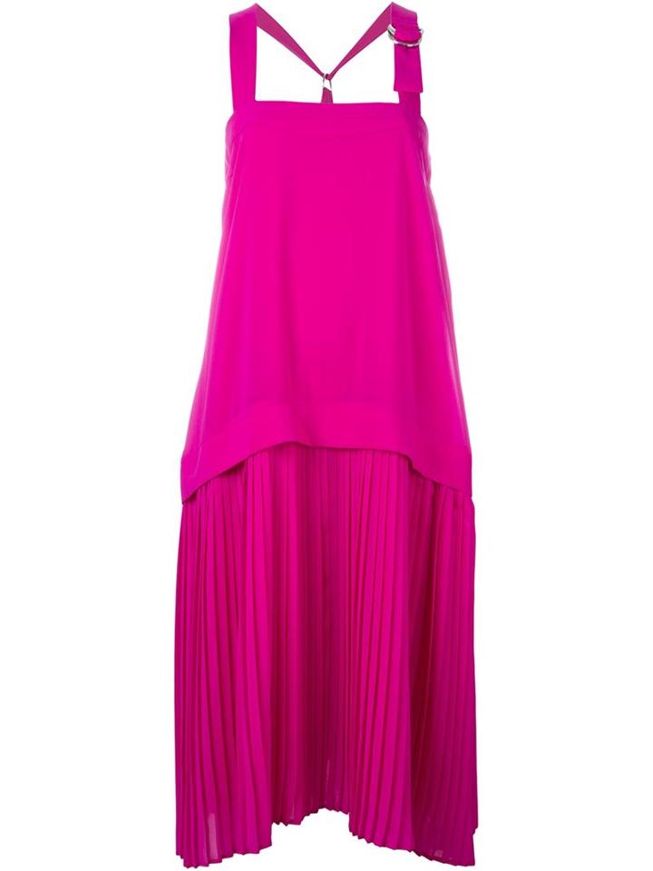 Kenzo Pleated Dress, Women's, Size: 36, Pink/purple, Polyester