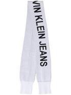 Calvin Klein Jeans Logo Scarf - White
