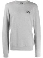 Ea7 Emporio Armani Logo Long-sleeve Sweatshirt - Grey
