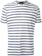 Dsquared2 Marine Stripe T-shirt, Men's, Size: Large, Blue, Linen/flax