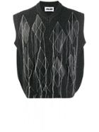 Magliano Arlecchino Knitted Vest - Grey