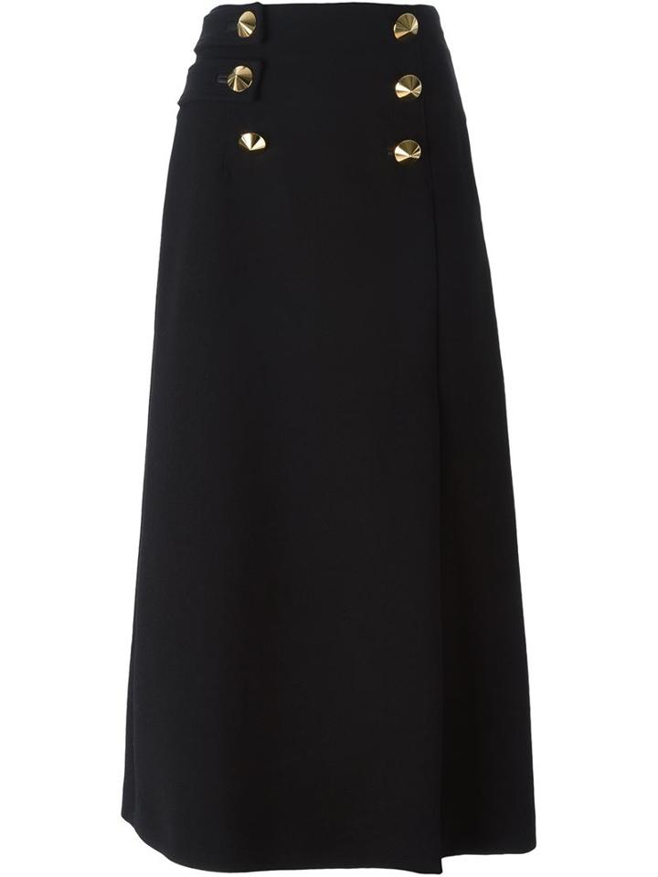 Roberto Cavalli Buttoned A-line Skirt