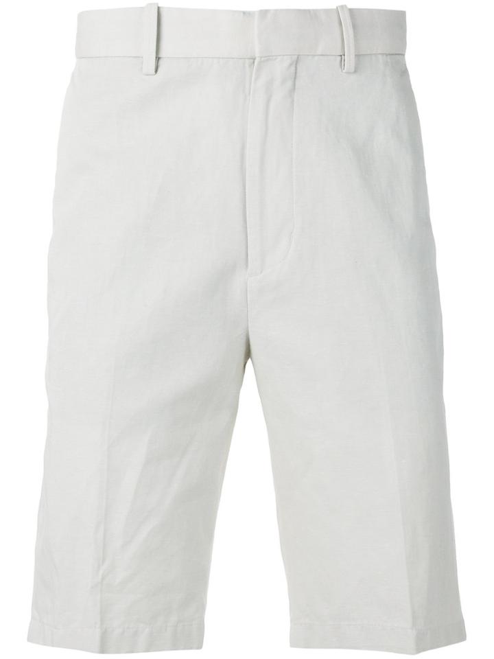 Vince - Relaxed Bermudas - Men - Cotton/linen/flax - 34, Nude/neutrals, Cotton/linen/flax
