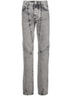 Givenchy Panelled Straight Leg Jeans - Grey
