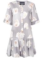 Boutique Moschino Floral Print Dress - Grey
