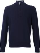Brunello Cucinelli Cashmere Half Zip Sweater - Blue