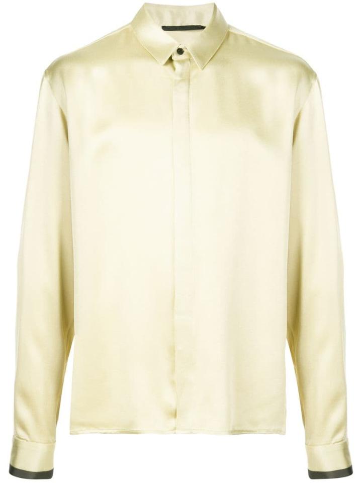 Haider Ackermann Contrast Detail Shirt - Green
