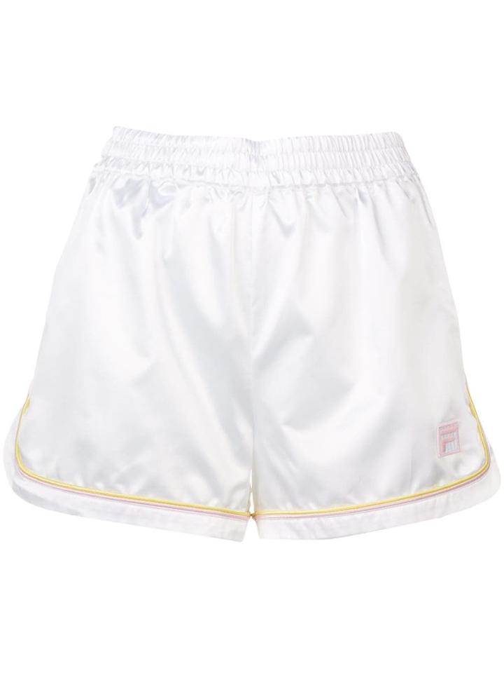 Fila Patch Detailed Track Shorts - White