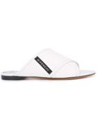 Givenchy Crossover Flat Sandals - White