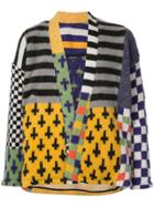 The Elder Statesman Patchwork Knit Cardigan - Multicolour