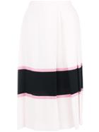 Marni Contrast Stripe Skirt - Pink