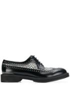 Alexander Mcqueen Check Print Embellished Brogues - Black