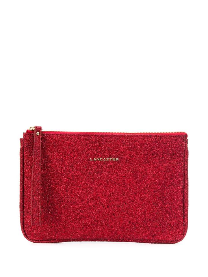 Lancaster Glitter Clutch Bag - Red