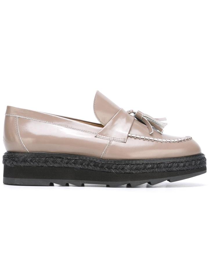 Castañer Tassel Detail Loafers - Nude & Neutrals