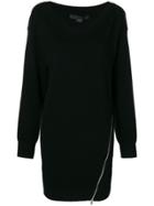 Alexander Wang Side-slit Sweater Dress - Black