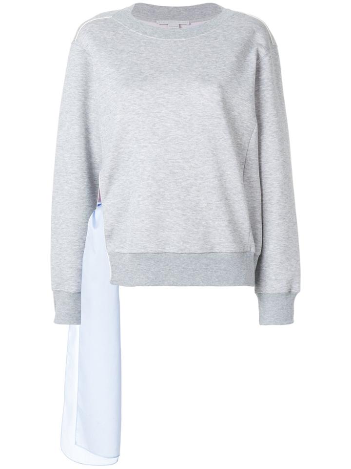 Stella Mccartney Lace-up Sweatshirt - Grey