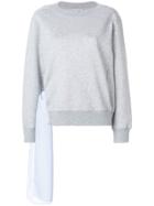 Stella Mccartney Lace-up Sweatshirt - Grey