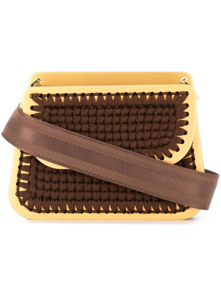 0711 Monaco Clutch Bag - Brown