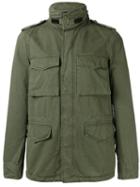Aspesi High-neck Jacket, Men's, Size: Large, Green, Cotton