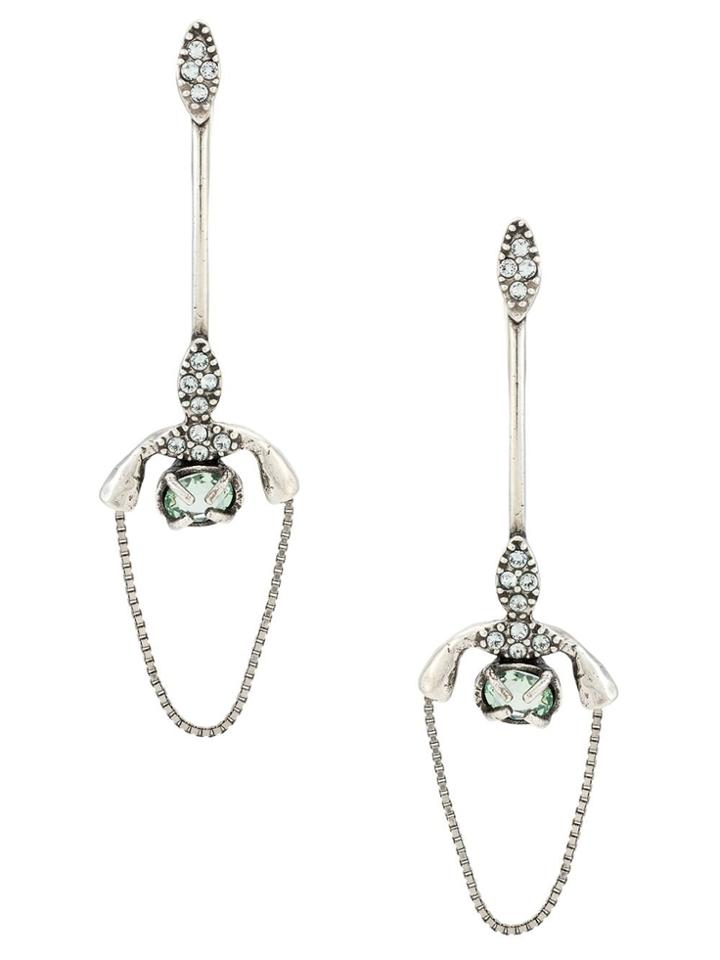 Camila Klein Chain Earrings - Silver