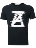 Anrealage Logo Print T-shirt, Men's, Size: 46, Black, Cotton