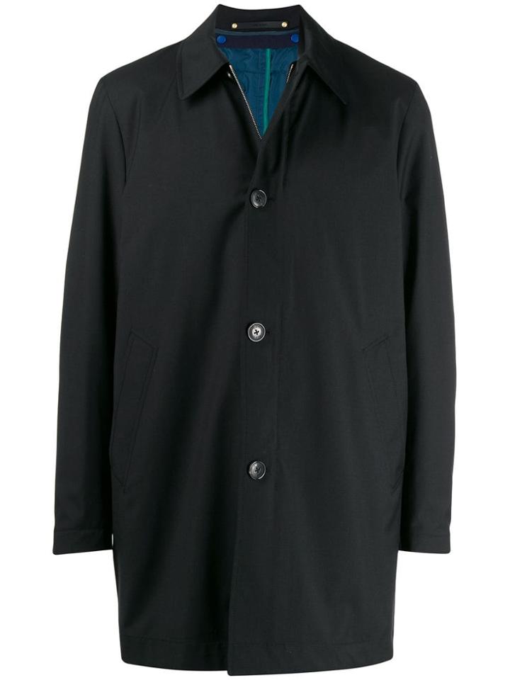 Paul Smith Detachable Liner Raincoat - Black