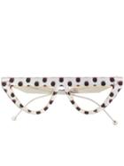 Fendi Eyewear Spotted Cat Eye Sunglasses - Grey