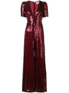 Temperley London Sequin Heart Jumpsuit - Red