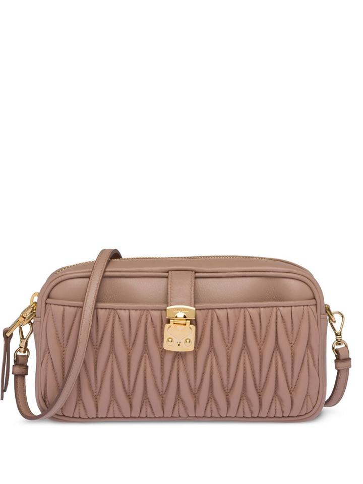 Miu Miu Matelassé Mini-bag - Neutrals