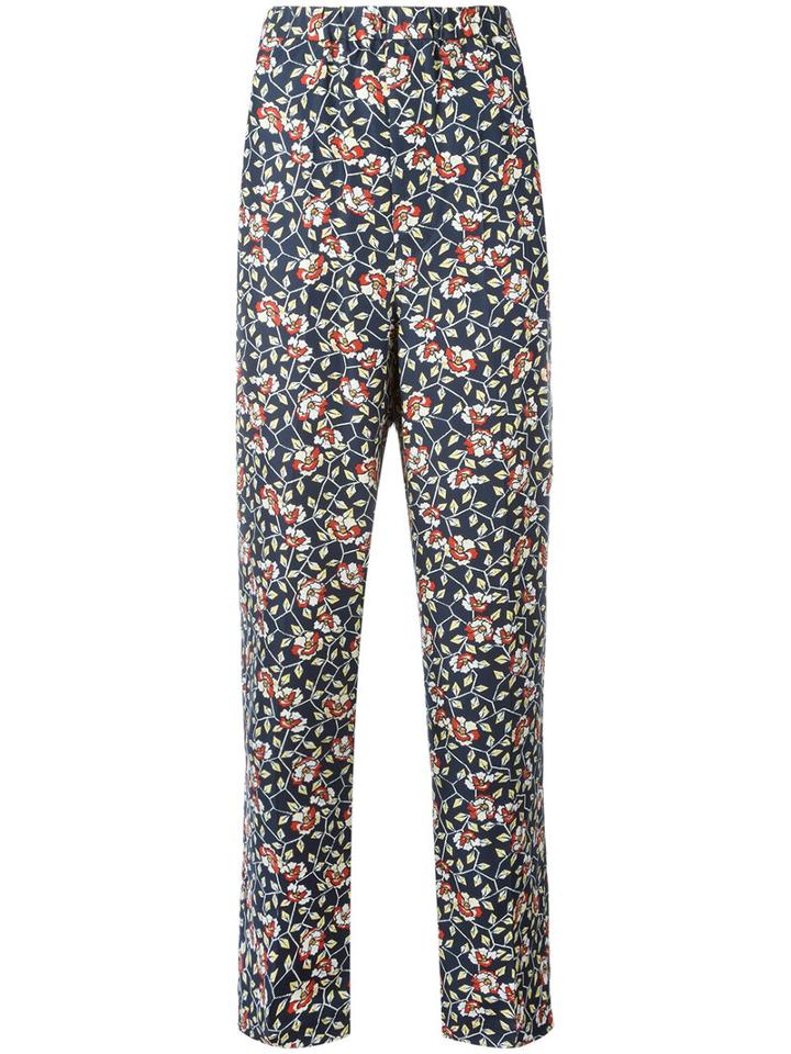 Isabel Marant Roya Trousers, Women's, Size: 38, Blue, Silk