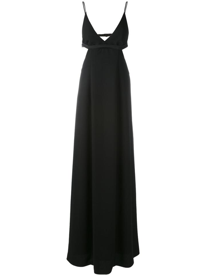 T By Alexander Wang Cutout Back Evening Dress - Black